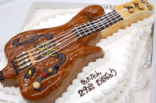 ベースギター アトランシア ベースギターのケーキ