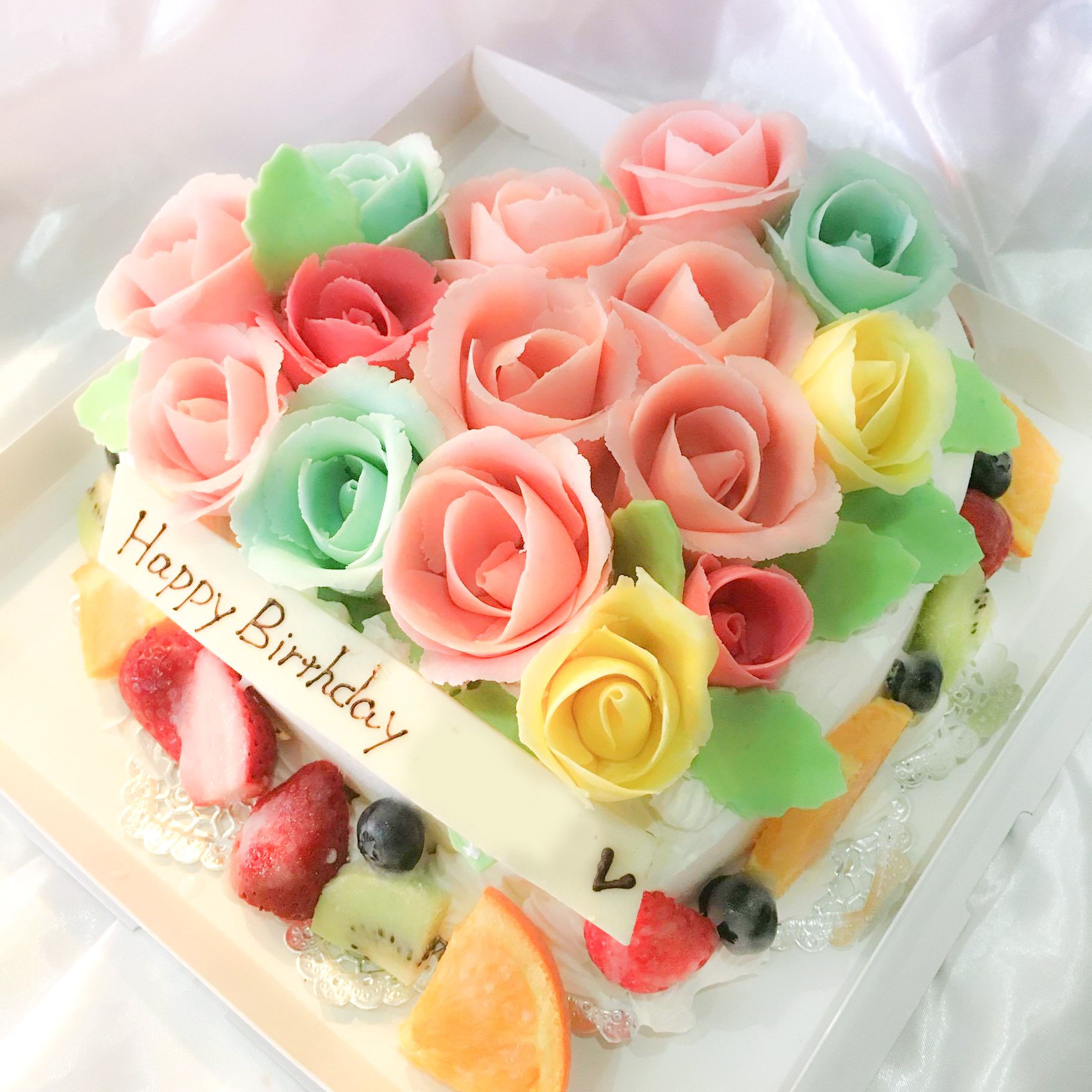 3d超立体ケーキ バラの誕生日ケーキ 魔法のバースデーケーキblog