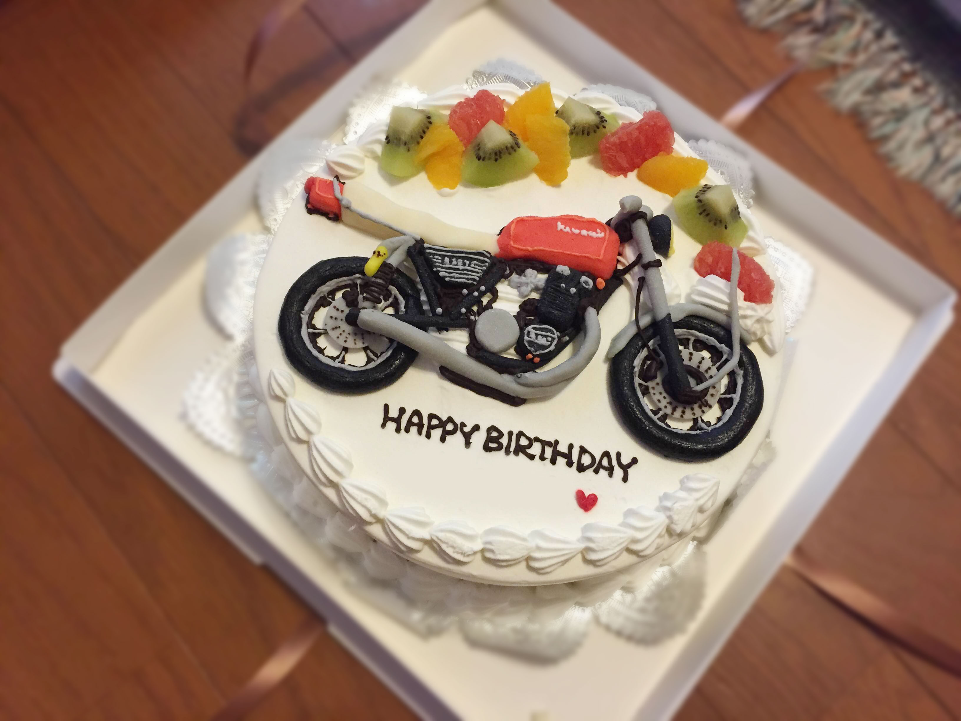 バイクの3dケーキ カワサキz400fx 動画あり 魔法のバースデーケーキblog