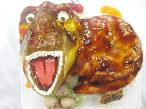 ティラノママの立体ケーキ ティラノママの立体ケーキ