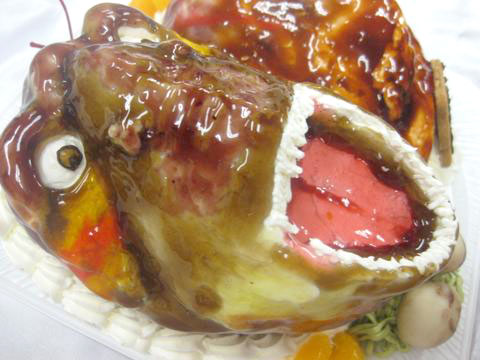 ティラノザウルスのケーキ