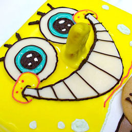キャラクターケーキ スポンジボブ キャラクターケーキ スポンジボブ