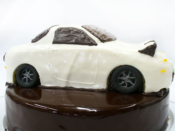 ロードスター　車の3Dケーキ