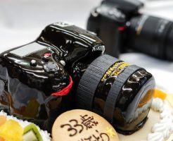 カメラの3D超立体ケーキ