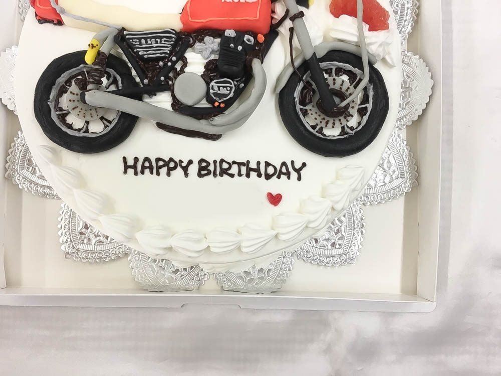 バイクの3Dケーキ1