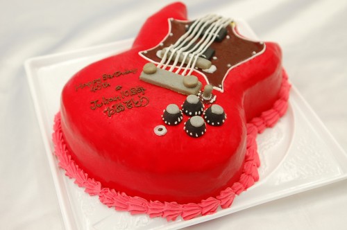 ギターのケーキ ギブソンのsgスタンダード超立体ケーキ