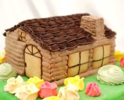 お菓子の家ケーキ
