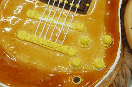 ギターの立体ケーキ