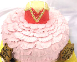 バレリーナドレスの3Dケーキ