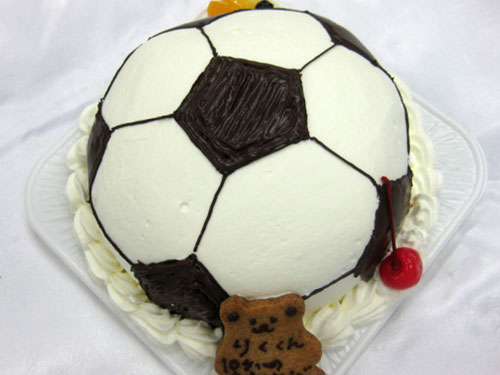 サッカーボールのケーキ
