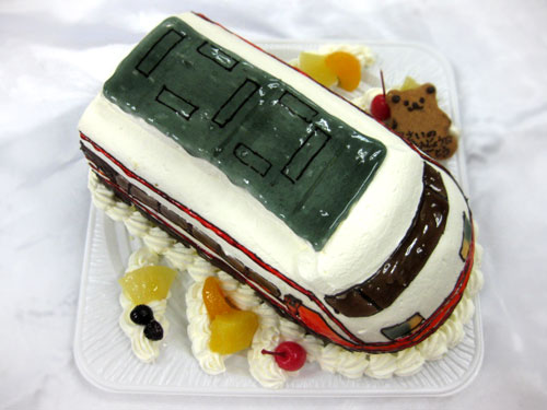 電車　誕生日ケーキ