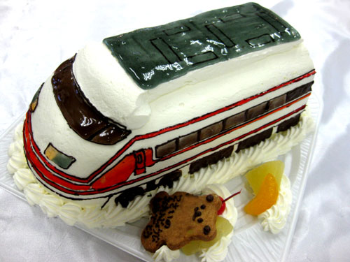 電車のケーキ