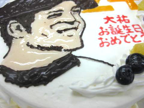 高橋由伸選手　イラストケーキ