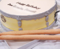 ドラムの3Dケーキ