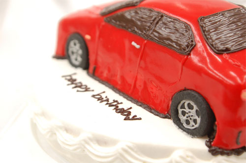 車のケーキ　誕生日