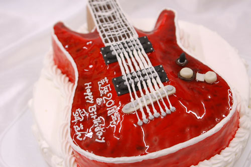 ギターのケーキ　オーダー
