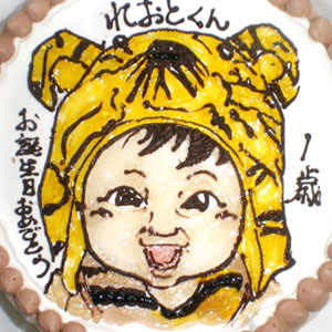 似顔絵ケーキ2011-081