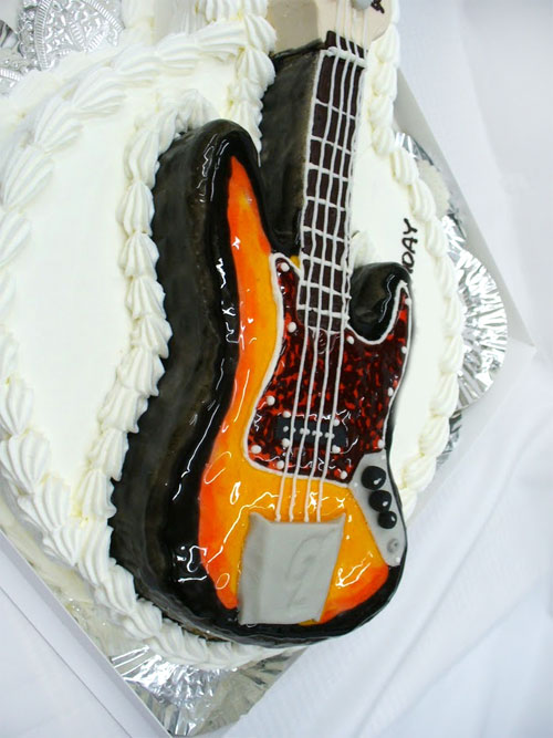 ギターのケーキ　バースデー