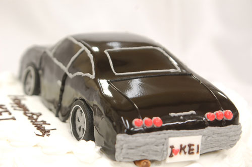 車の3Dケーキ