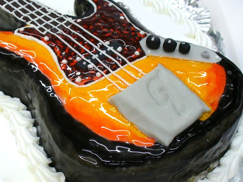 ギターのケーキ　3D