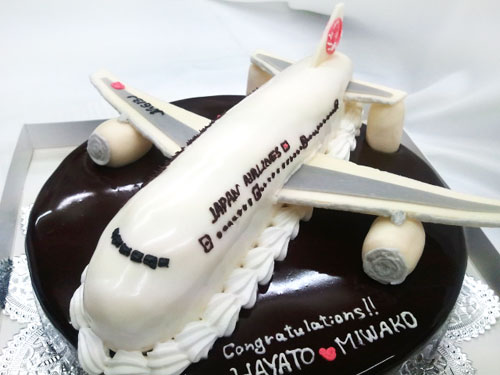飛行機のケーキ