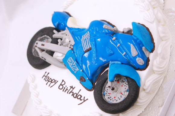 バイクのケーキ Kawasaki Zzrの3d超立体ケーキ