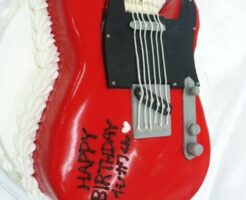 ギターの3Dケーキ
