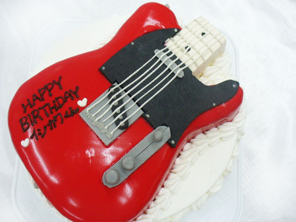 ケーキ　ギター
