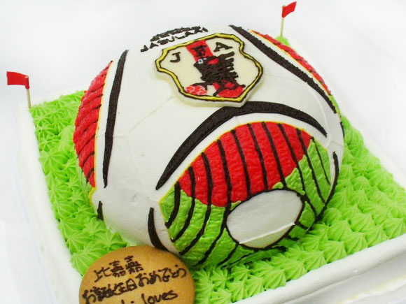 サッカーボール3Dケーキ