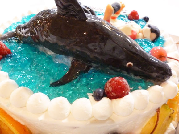 イルカの3Dケーキ