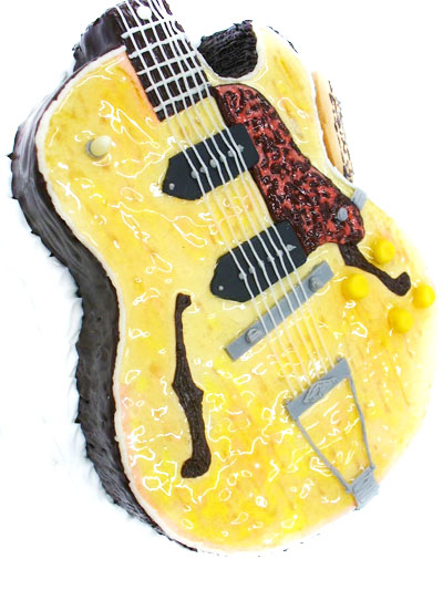 3Dケーキ　ギター