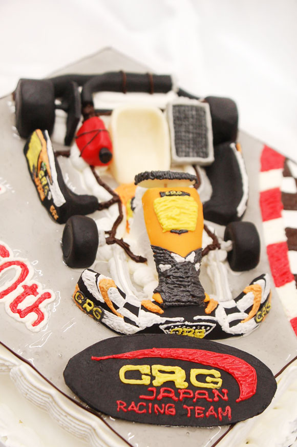 レーシングカート　3Dケーキ