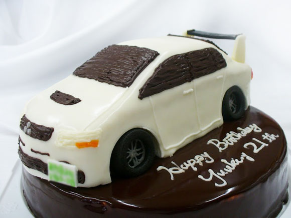 車の3D超立体ケーキ