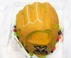 野球グローブの3Dケーキ