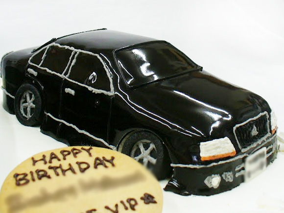 車のケーキ　3Dケーキ