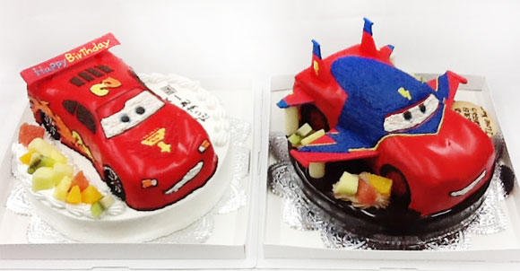 誕生日ケーキ カーズ マックィーン ホークタイプ 3dケーキ