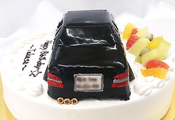 車のケーキ　3D