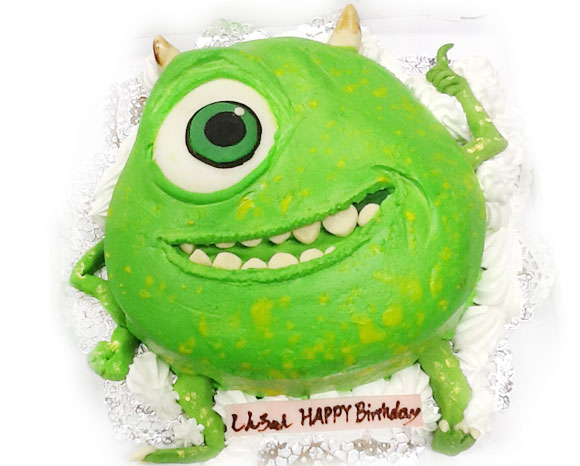 モンスターズインク・マイクの誕生日ケーキ　3D