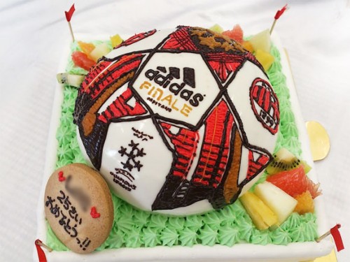 サッカーボール　誕生日ケーキ