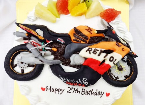 誕生日ケーキ　バイク