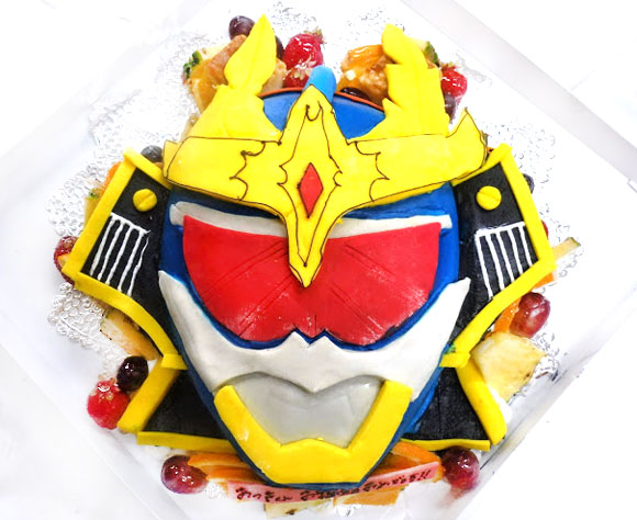 仮面ライダー鎧武（ガイム）カチドキアームズ3Dケーキ