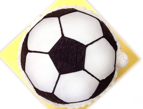 サッカーボール　立体ケーキ