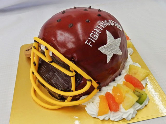 アメリカンフットボールのヘルメット 3d超立体オーダーケーキ