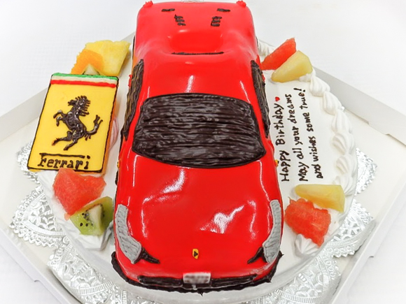 車のケーキオーダー／フェラーリ458スパイダー