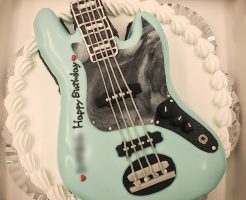 エレキギターの3Dケーキ-4