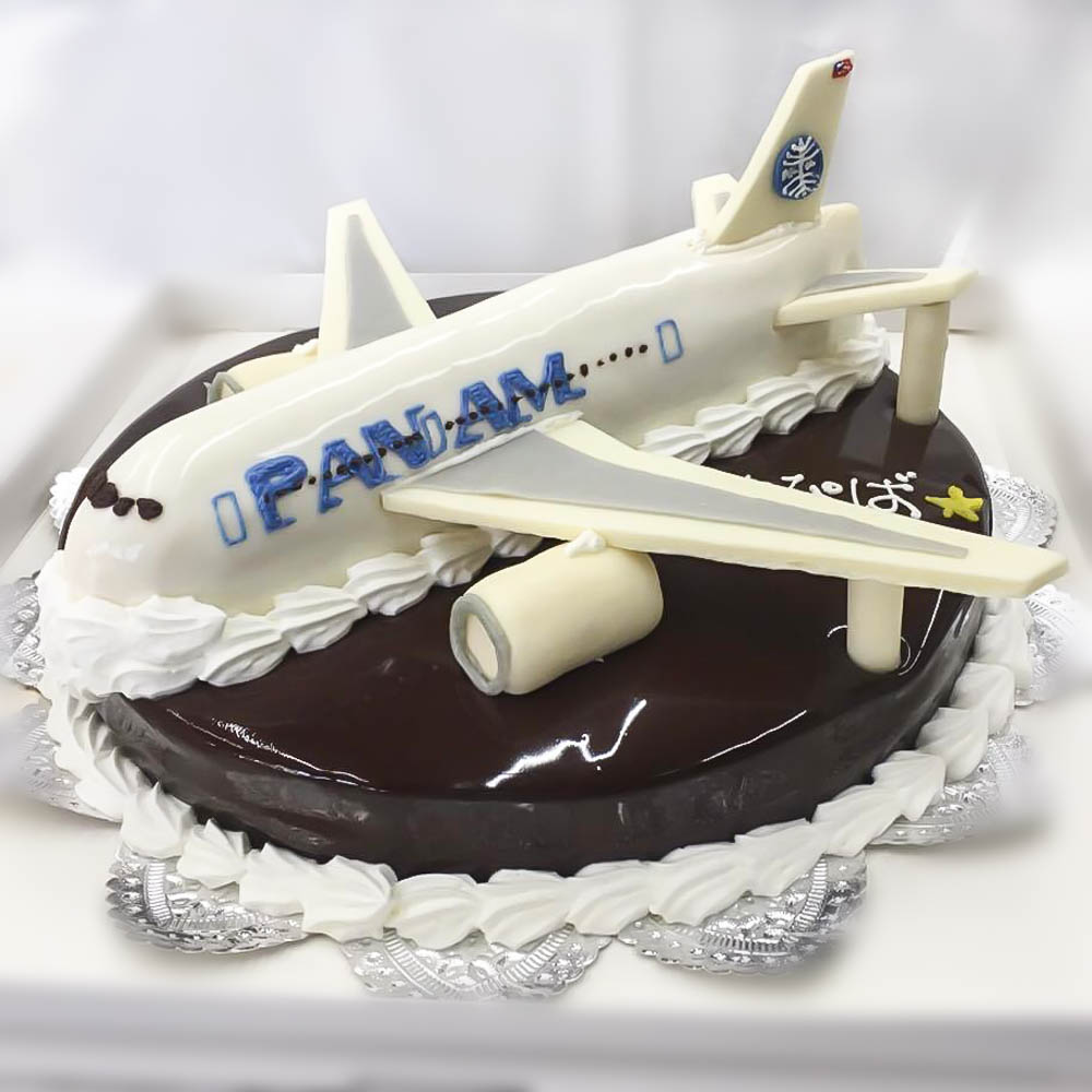 飛行機の3Dケーキ