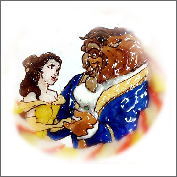 美女と野獣の似顔絵イラストケーキ 魔法のバースデーケーキblog
